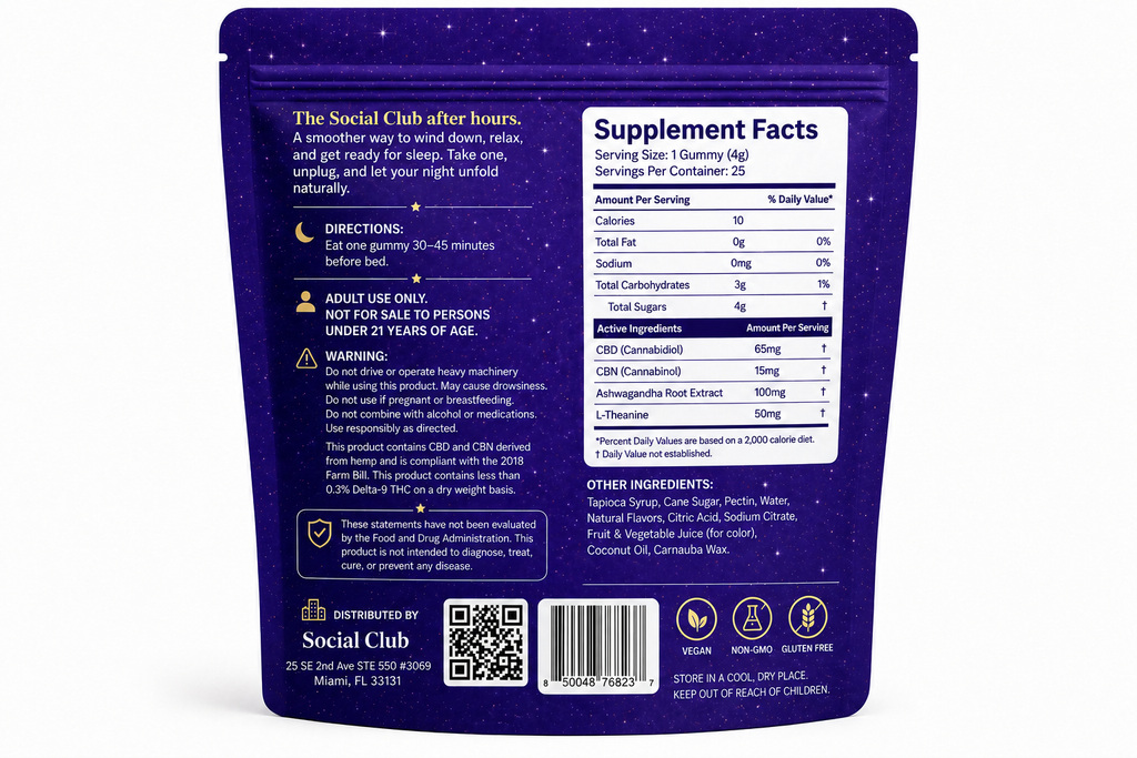 Social Club Sleep Bites - 6 Pack Case
